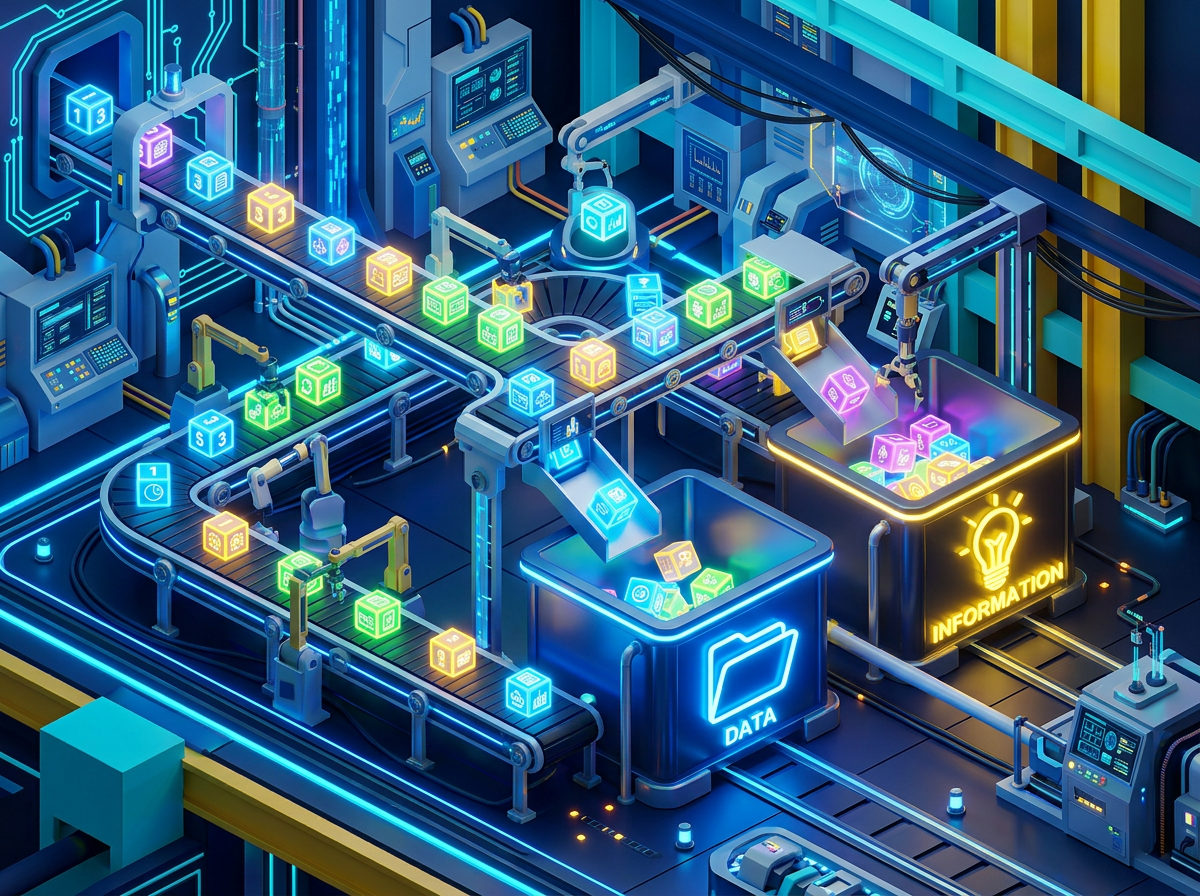 เกมโรงงานคัดแยก: Data Processing Factory (ข้อมูล vs สารสนเทศ)