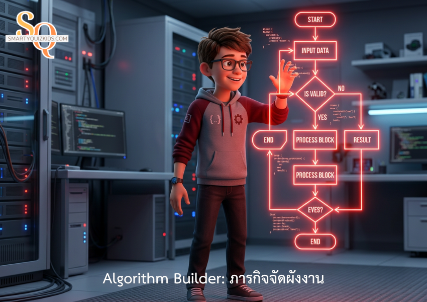 Algorithm Builder: ภารกิจจัดผังงาน