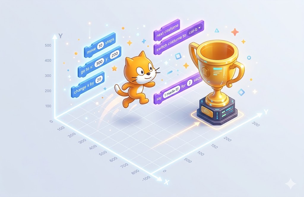 หน่วยที่ 4 EP.1: เจาะรหัสแกน X-Y และสร้างแอนิเมชัน