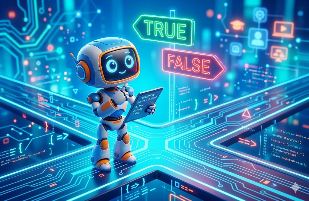  หน่วยการที่ 1 EP.4: ทางแยกตัดสินใจ (If-Else & โครงสร้างแบบทางเลือก)